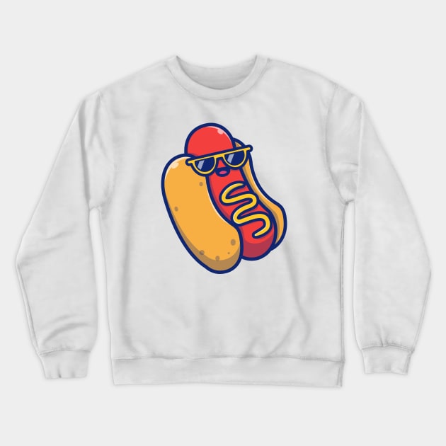 Cute Cool Hotdog Crewneck Sweatshirt by Catalyst Labs
